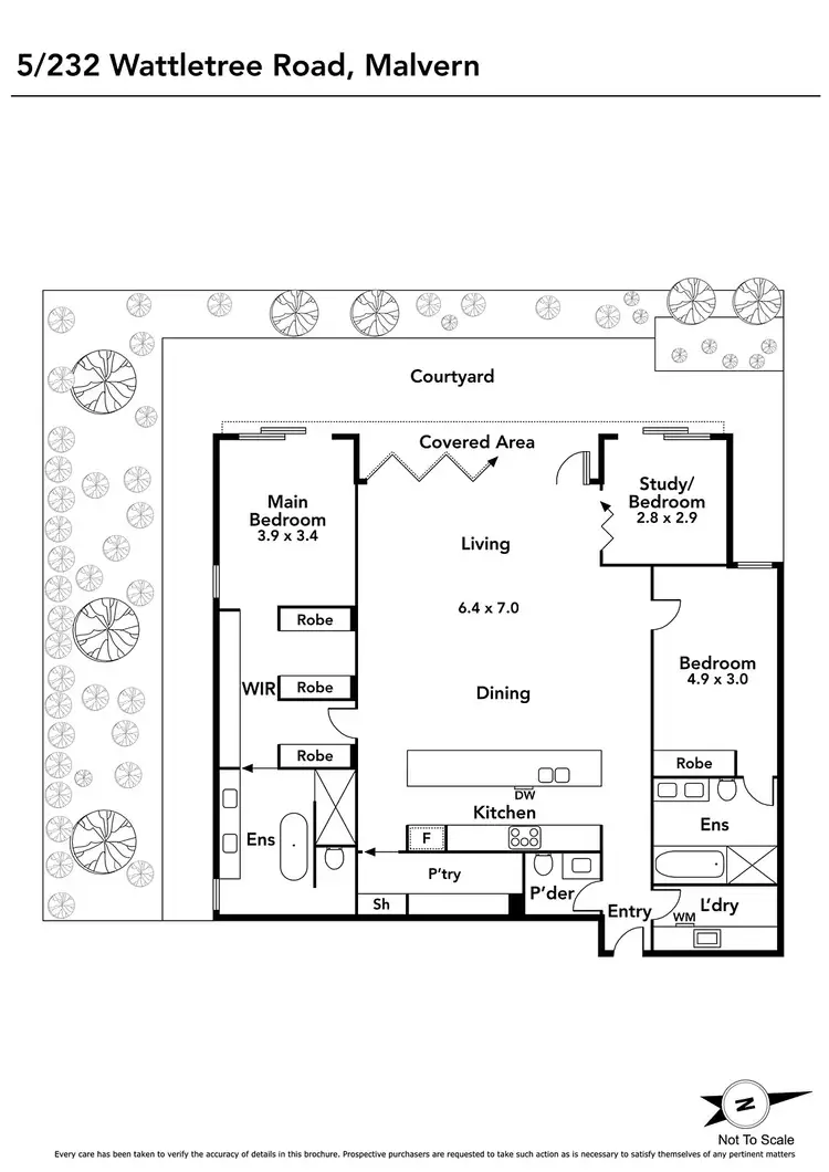 Floorplan of Homely apartment listing, 5/232 Wattletree Road, Malvern VIC 3144