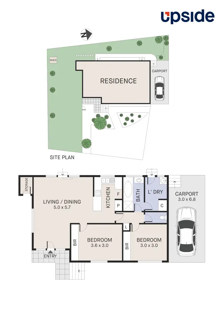 Floorplan of Homely unit listing, 2/9 Ruthven Street, Rosanna VIC 3084