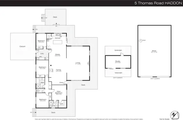 Floorplan of Homely house listing, 5 Thomas Road, Haddon VIC 3351