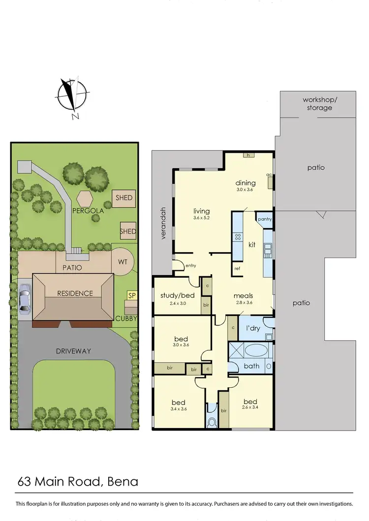 Floorplan of Homely house listing, 63 Main Road, Bena VIC 3946