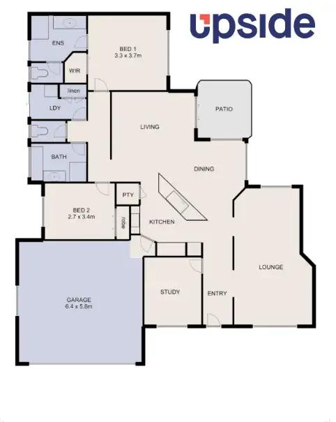 Floorplan of Homely villa listing, 1/16 Rosier Place, Old Bar NSW 2430