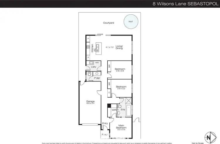 Floorplan of Homely house listing, 8 Wilsons Lane, Sebastopol VIC 3356