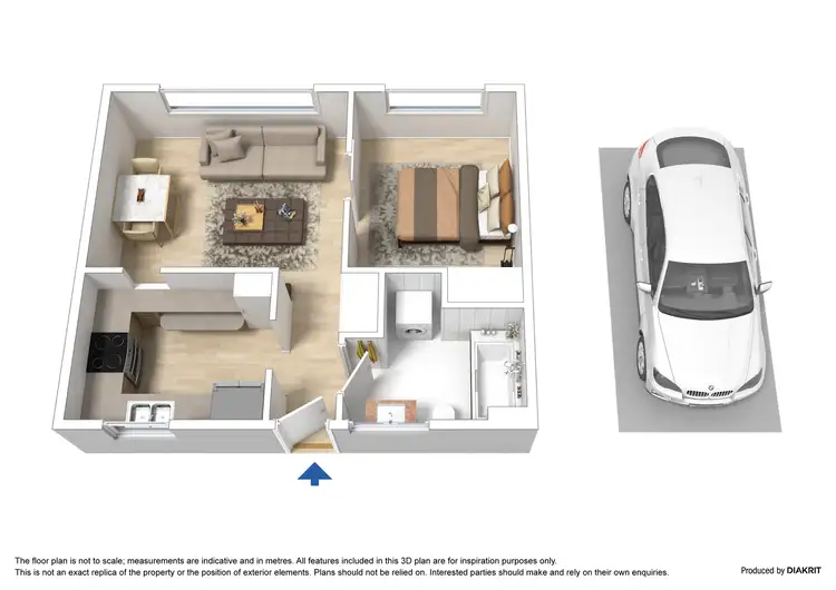 Floorplan of Homely apartment listing, 12/51 Brougham Street, North Melbourne VIC 3051