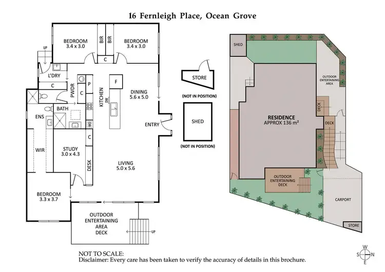 Floorplan of Homely house listing, 16 Fernleigh Place, Ocean Grove VIC 3226