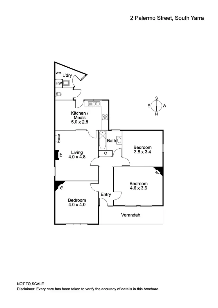 Floorplan of Homely house listing, 2 Palermo Street, South Yarra VIC 3141