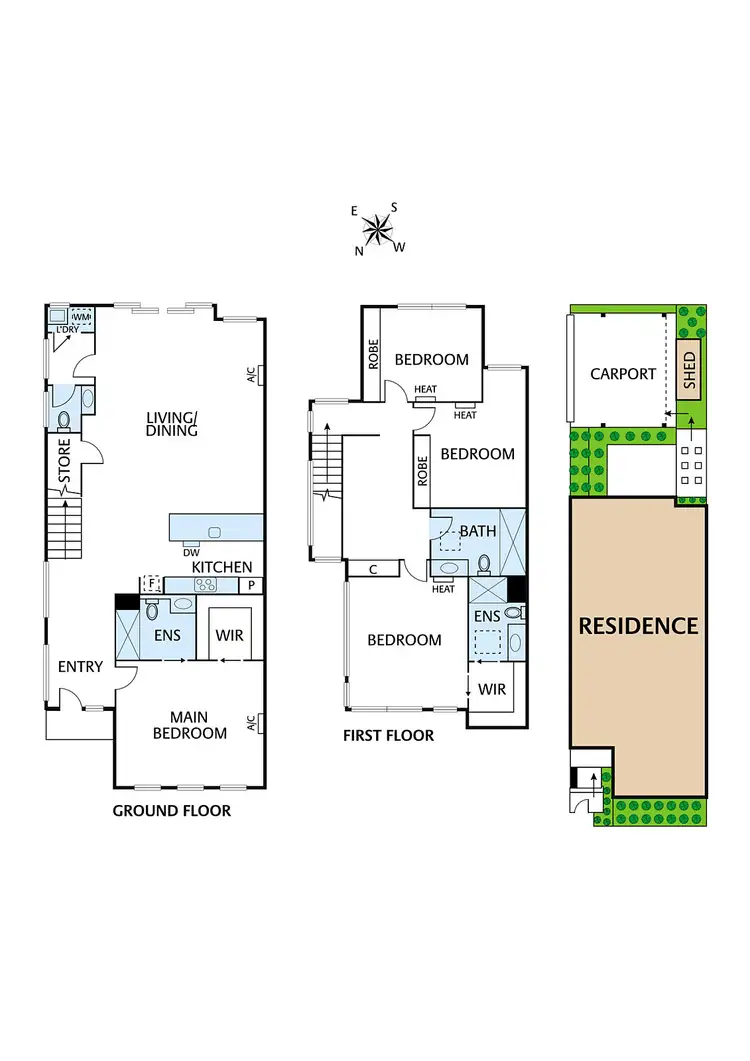 Floorplan of Homely townhouse listing, 48 Stellar Place, Bundoora VIC 3083