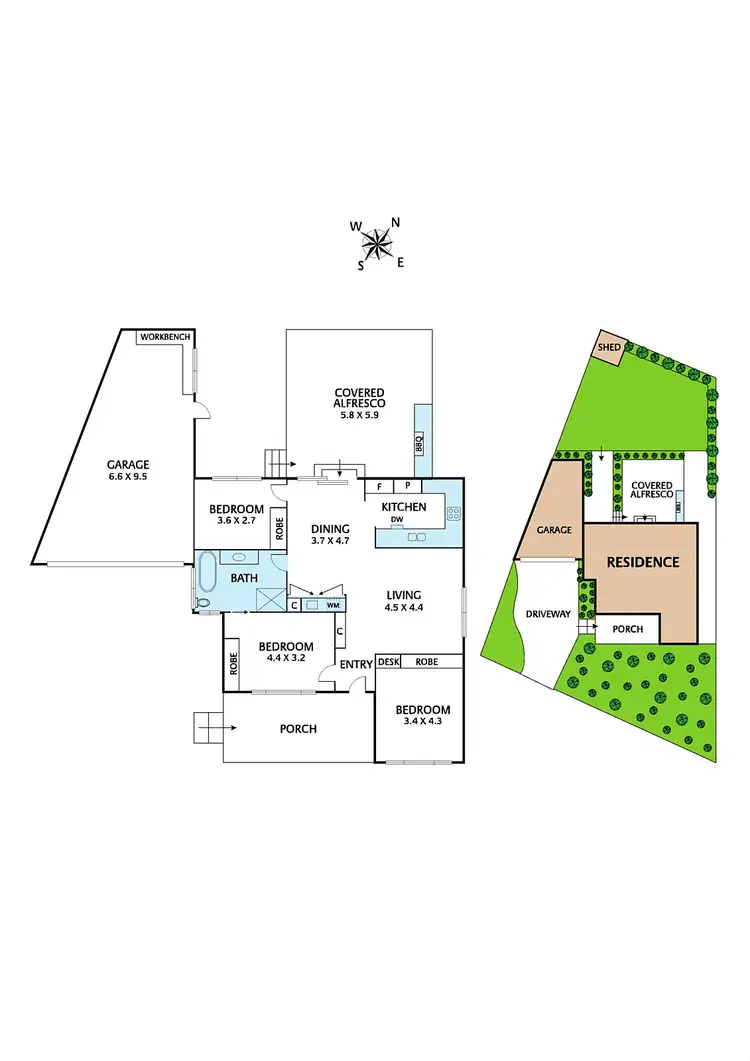 Floorplan of Homely house listing, 43 Worrell Street, Nunawading VIC 3131
