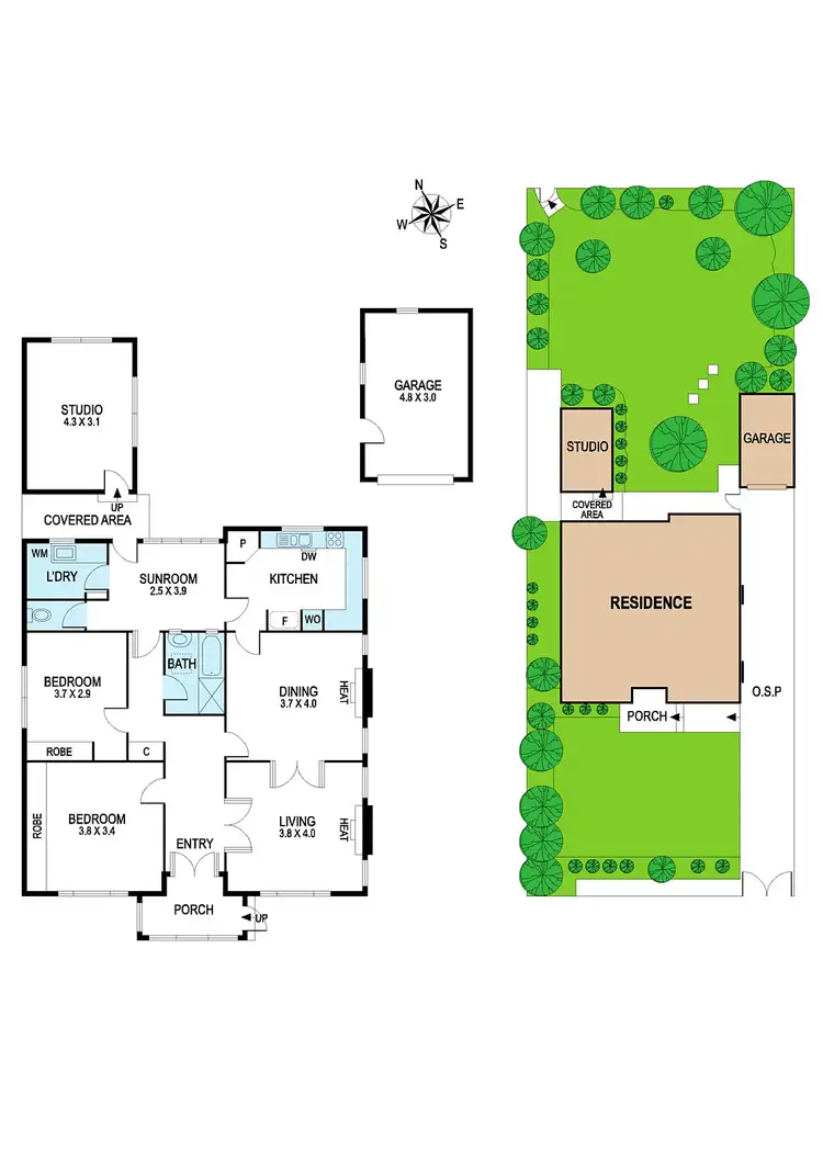 Floorplan of Homely house listing, 32 Garfield Avenue, Ormond VIC 3204