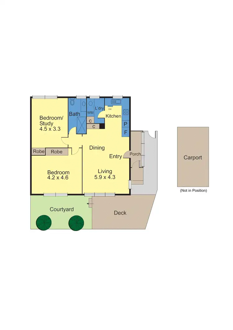Floorplan of Homely apartment listing, 9/3 Bickleigh Street, Glen Iris VIC 3146