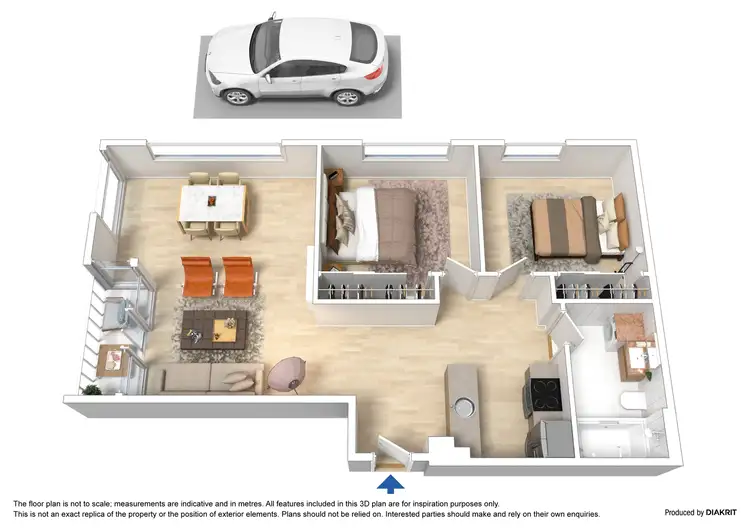 Floorplan of Homely apartment listing, 62/416 St Kilda Road, Melbourne VIC 3004
