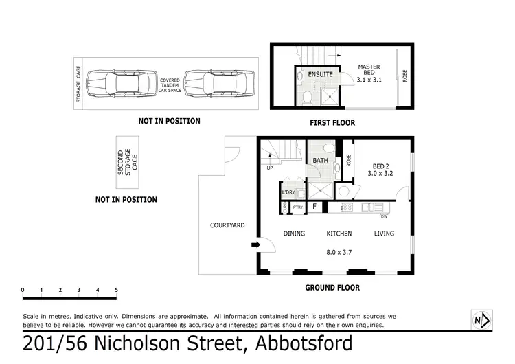 Floorplan of Homely apartment listing, 201/56 Nicholson Street, Abbotsford VIC 3067