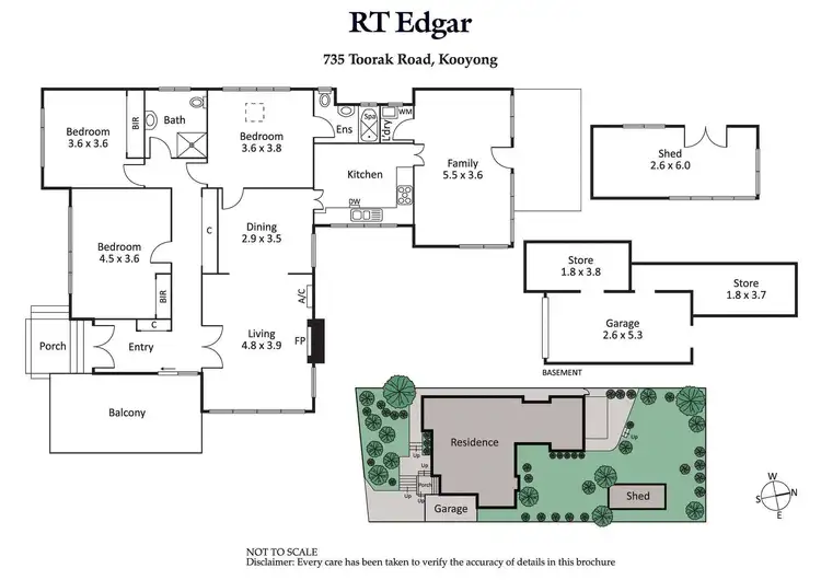Floorplan of Homely house listing, 735 Toorak Road, Kooyong VIC 3144