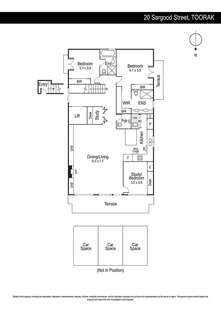Floorplan of Homely apartment listing, 20 Sargood Street, Toorak VIC 3142