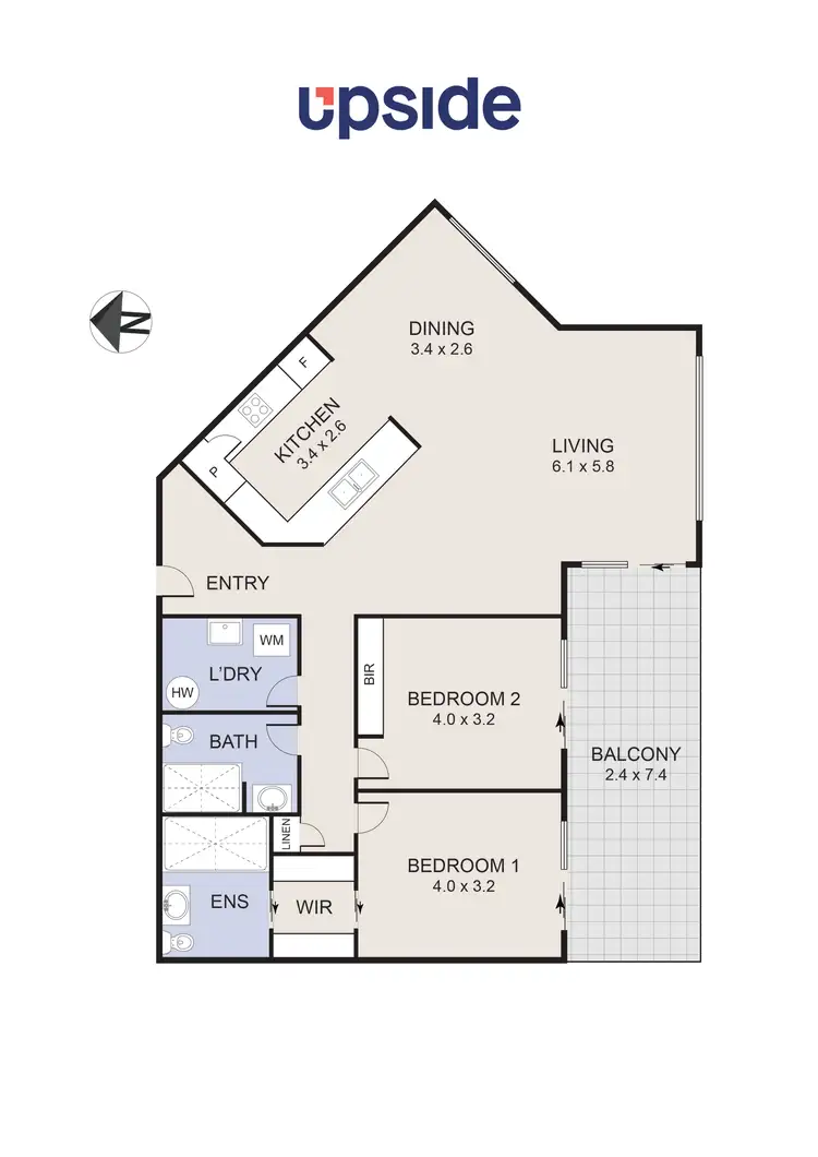 Floorplan of Homely unit listing, 33/2 Eileen Good Street, Greenway ACT 2900