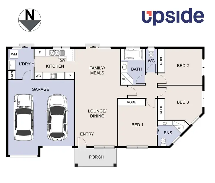 Floorplan of Homely semi-detached listing, 4 Palm Court, Jerrabomberra NSW 2619