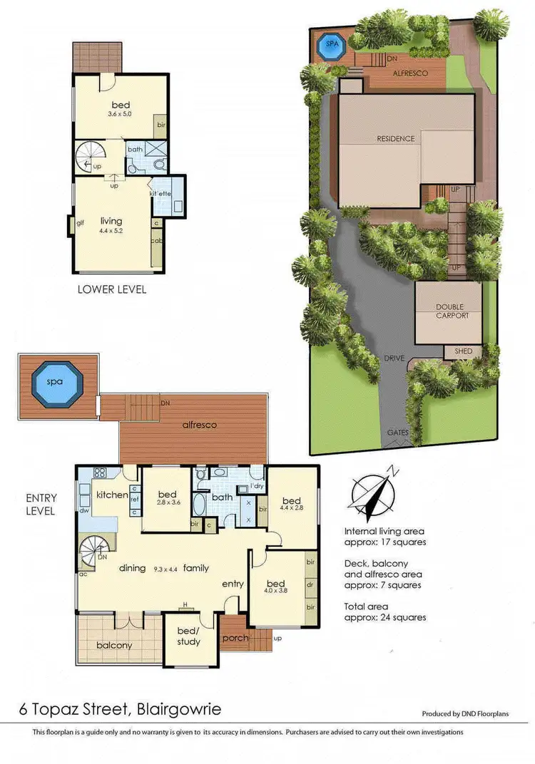 Floorplan of Homely house listing, 6 Topaz Street, Blairgowrie VIC 3942