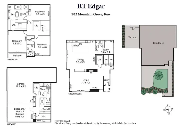 Floorplan of Homely house listing, 1/12 Mountain Grove, Kew VIC 3101
