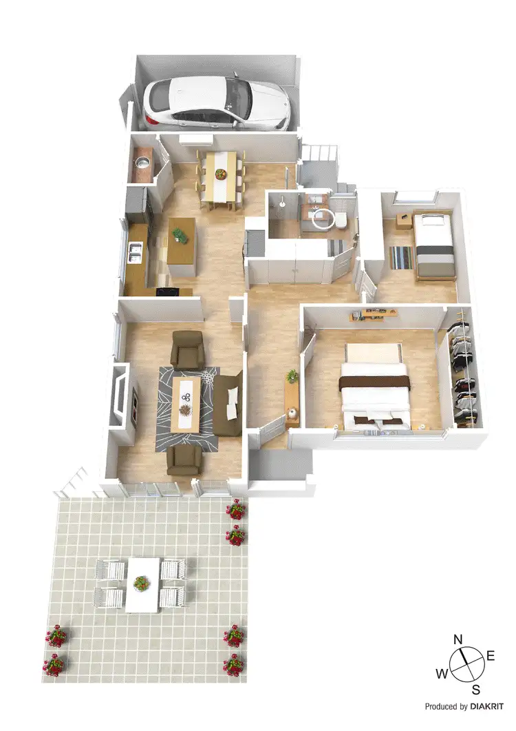 Floorplan of Homely unit listing, 1/3 Gamble Street, Oakleigh East VIC 3166