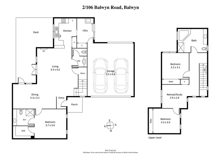 Floorplan of Homely townhouse listing, 2/106 Balwyn Road, Balwyn VIC 3103