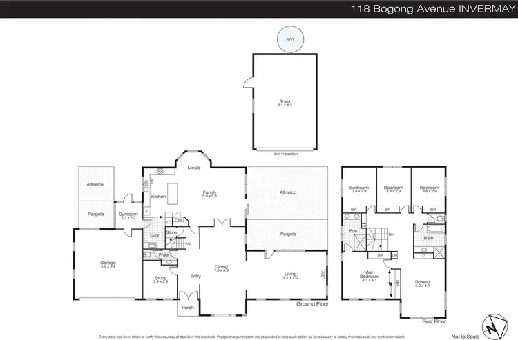 Floorplan of Homely house listing, 118 Bogong Avenue, Invermay Park VIC 3350