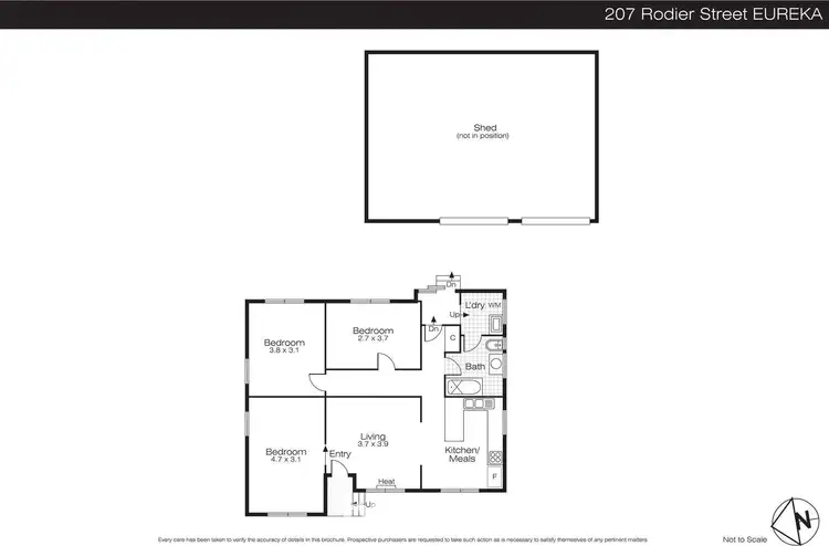 Floorplan of Homely house listing, 207 Rodier Street, Eureka VIC 3350