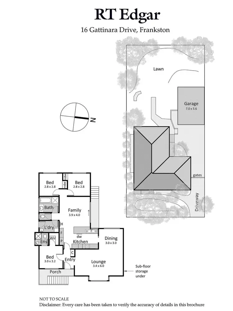 Floorplan of Homely house listing, 16 Gattinara Drive, Frankston VIC 3199