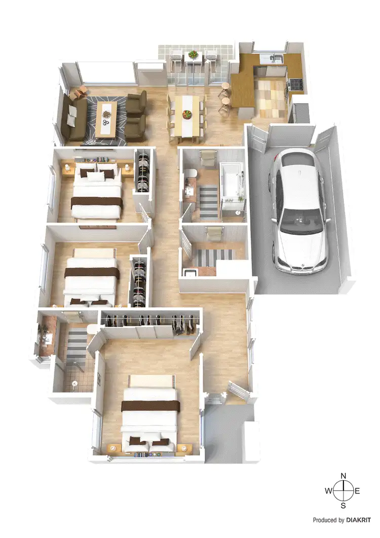 Floorplan of Homely unit listing, 1/28 Madisson Crescent, Carrum Downs VIC 3201