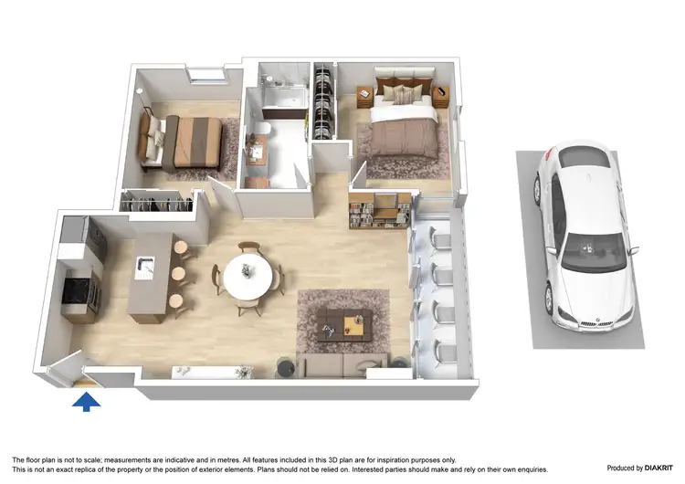 Floorplan of Homely apartment listing, 52/88 Southbank Boulevard, Southbank VIC 3006