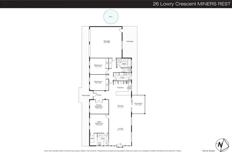 Floorplan of Homely house listing, 26 Lowry Crescent, Miners Rest VIC 3352