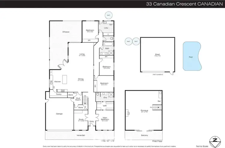 Floorplan of Homely house listing, 33 Canadian Crescent, Canadian VIC 3350