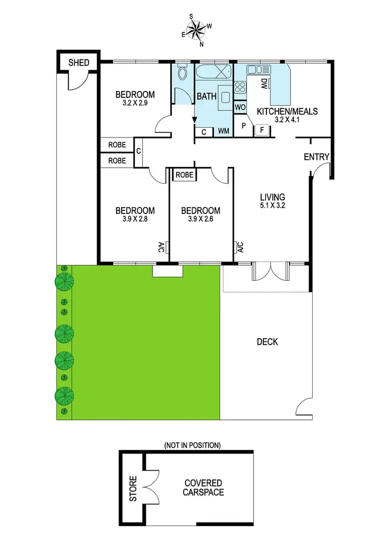 Floorplan of Homely apartment listing, 1/69 Tranmere Avenue, Carnegie VIC 3163
