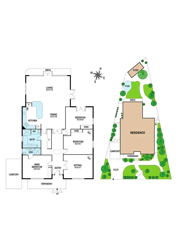 Floorplan of Homely house listing, 9 Oakleigh Crescent, Ormond VIC 3204