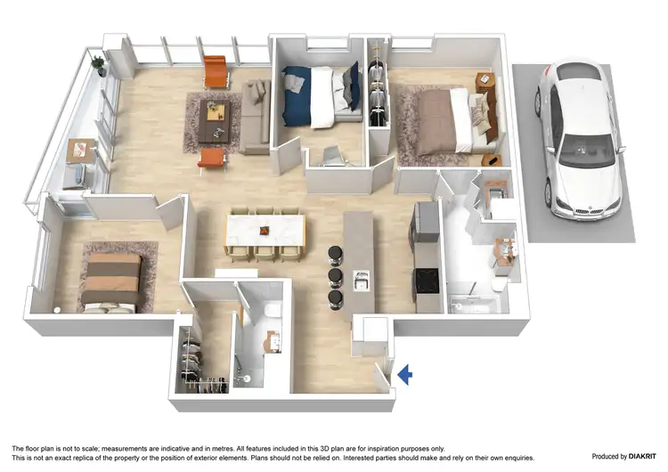 Floorplan of Homely apartment listing, 62/99 Whiteman Street, Southbank VIC 3006