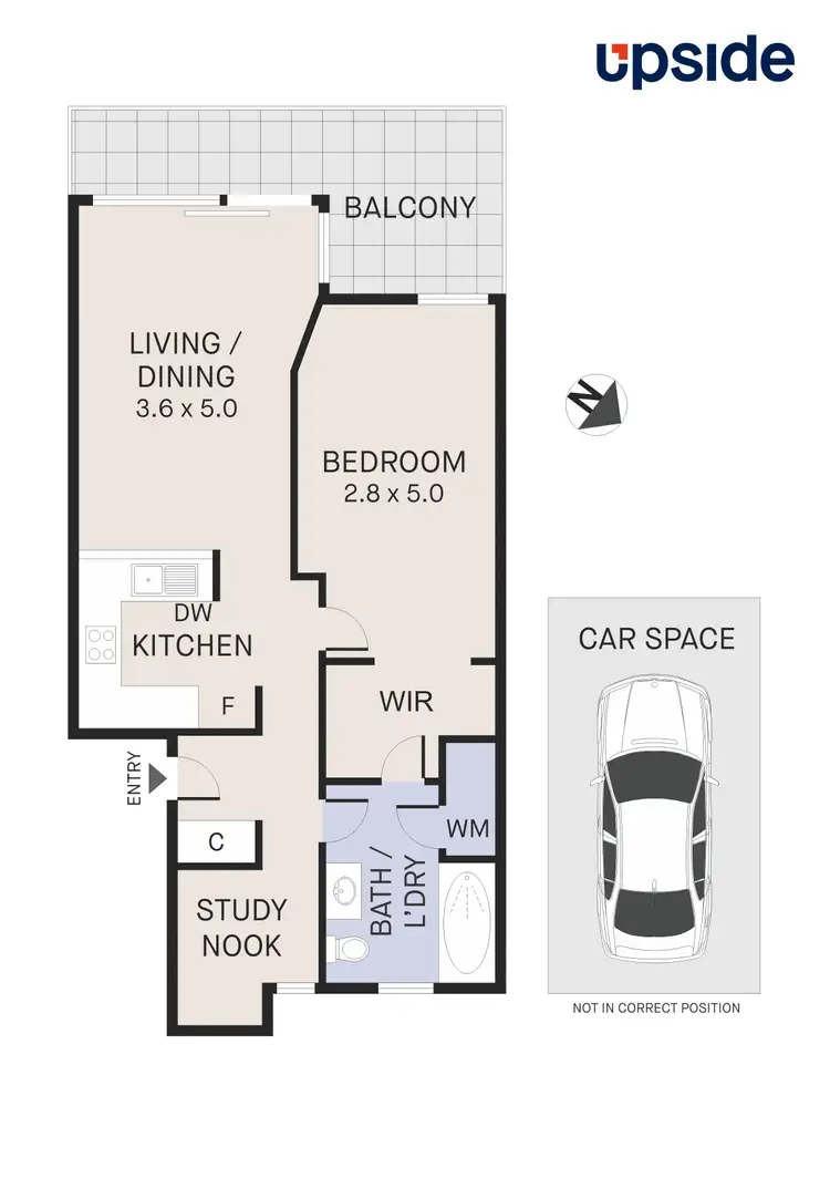 Floorplan of Homely unit listing, 45/352 Canterbury Road, St Kilda VIC 3182