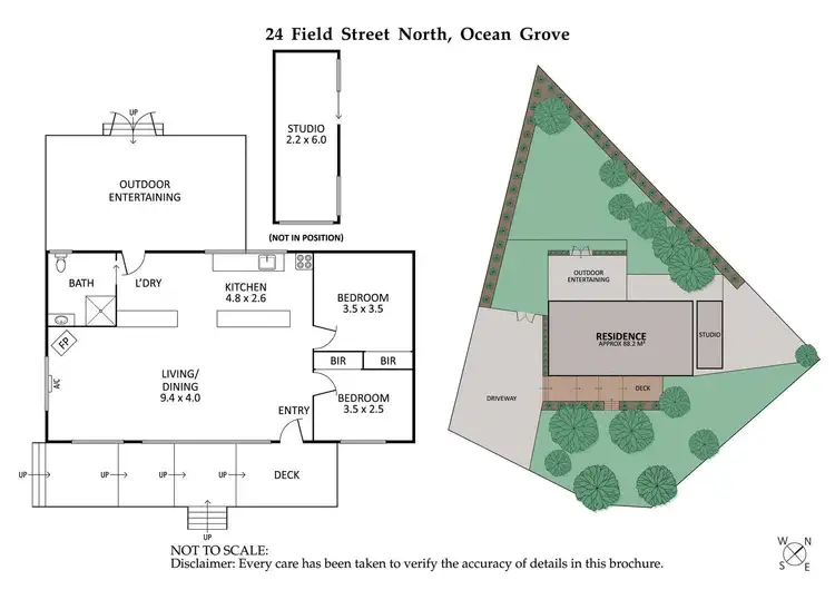 Floorplan of Homely house listing, 24 Field Street North, Ocean Grove VIC 3226