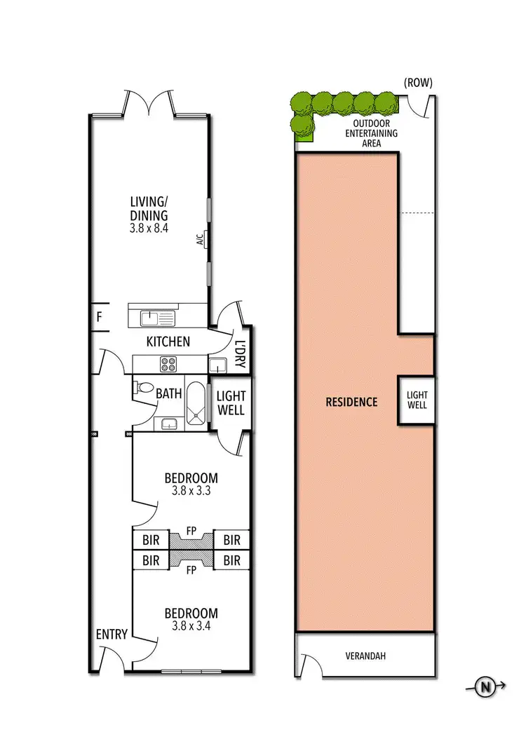 Floorplan of Homely house listing, 8 Glance Street, Flemington VIC 3031