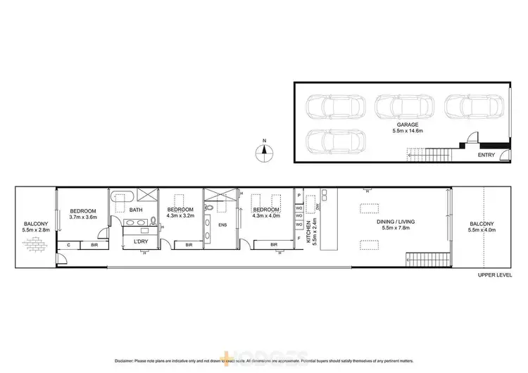 Floorplan of Homely townhouse listing, 23B Elizabeth Street, Geelong West VIC 3218