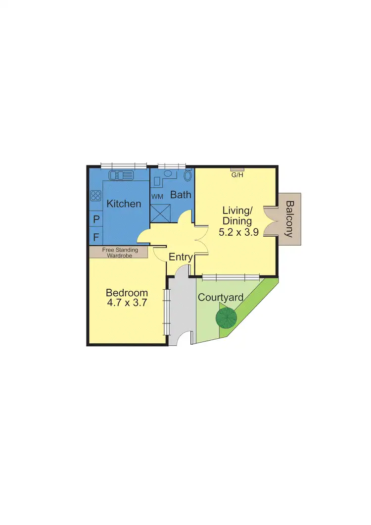 Floorplan of Homely apartment listing, 10/53 Blessington Street, St Kilda VIC 3182