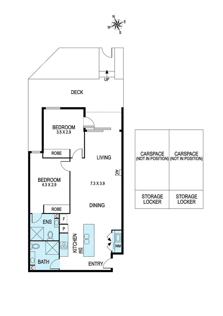 Floorplan of Homely apartment listing, 1/6 Dart Street, Highett VIC 3190