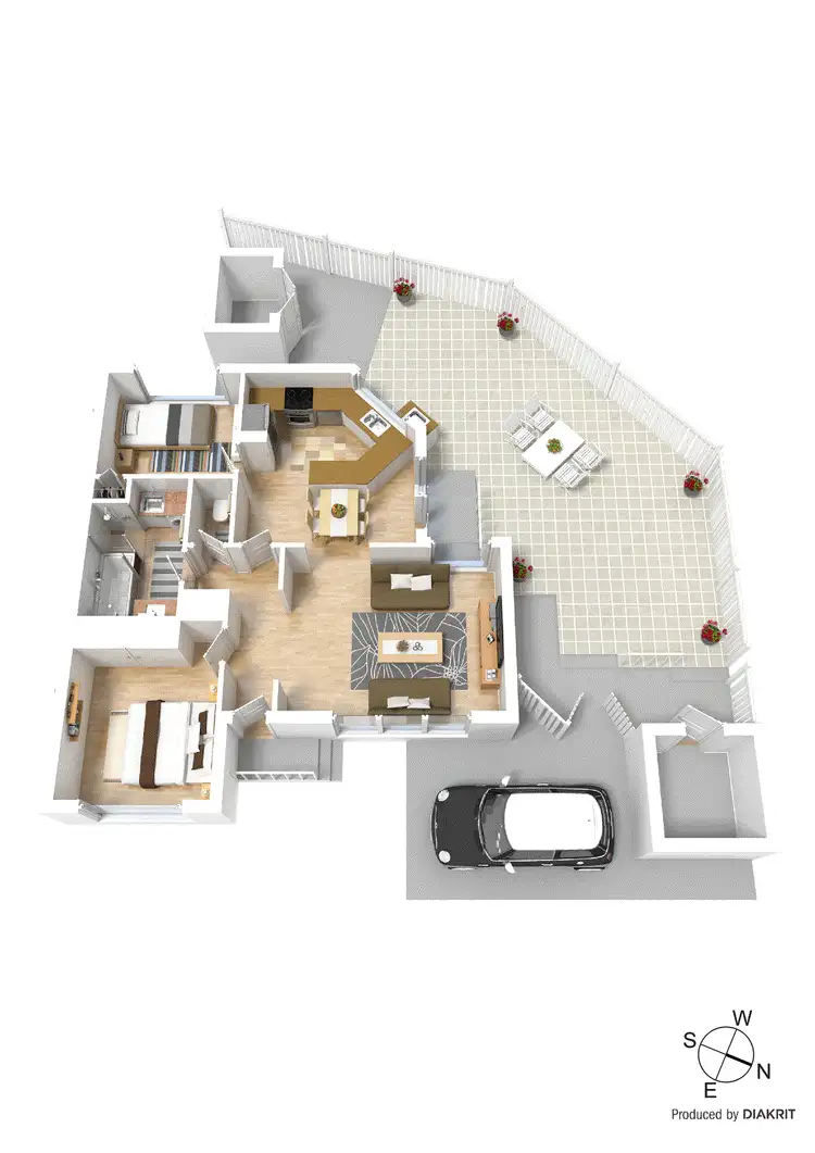 Floorplan of Homely unit listing, 2/2 Paringa Court, Chadstone VIC 3148