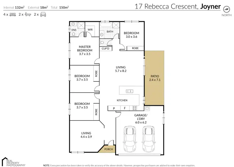 Floorplan of Homely house listing, 17 Rebecca Crescent, Joyner QLD 4500