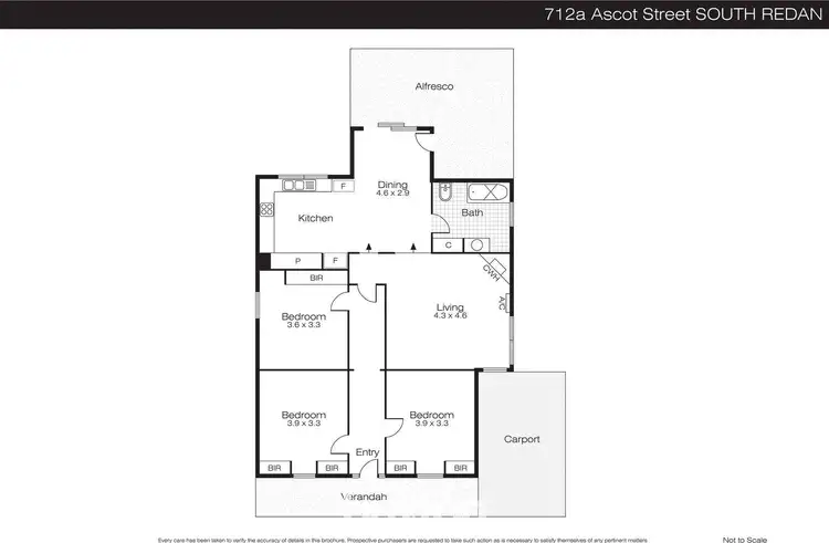 Floorplan of Homely house listing, 712A Ascot Street South, Redan VIC 3350