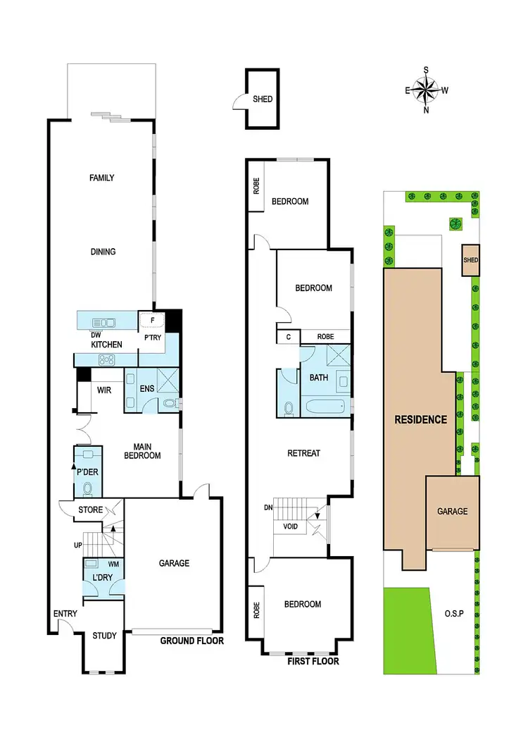 Floorplan of Homely townhouse listing, 10a Thomasina Street, Bentleigh East VIC 3165