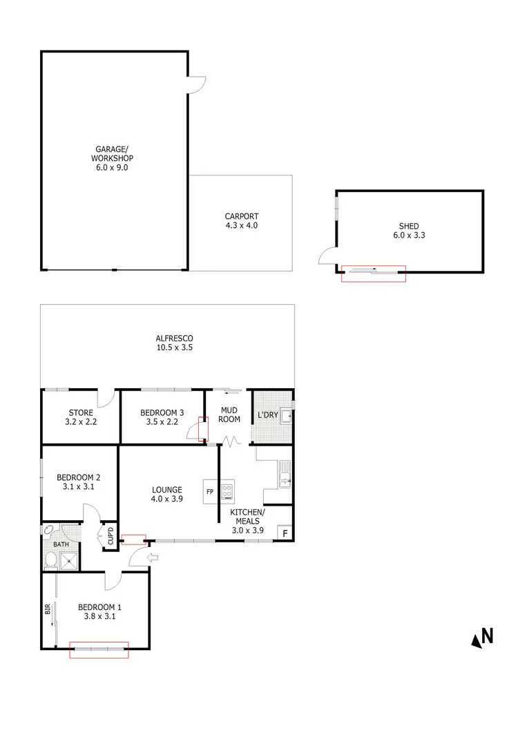 Floorplan of Homely house listing, 204 High Street, Broadford VIC 3658