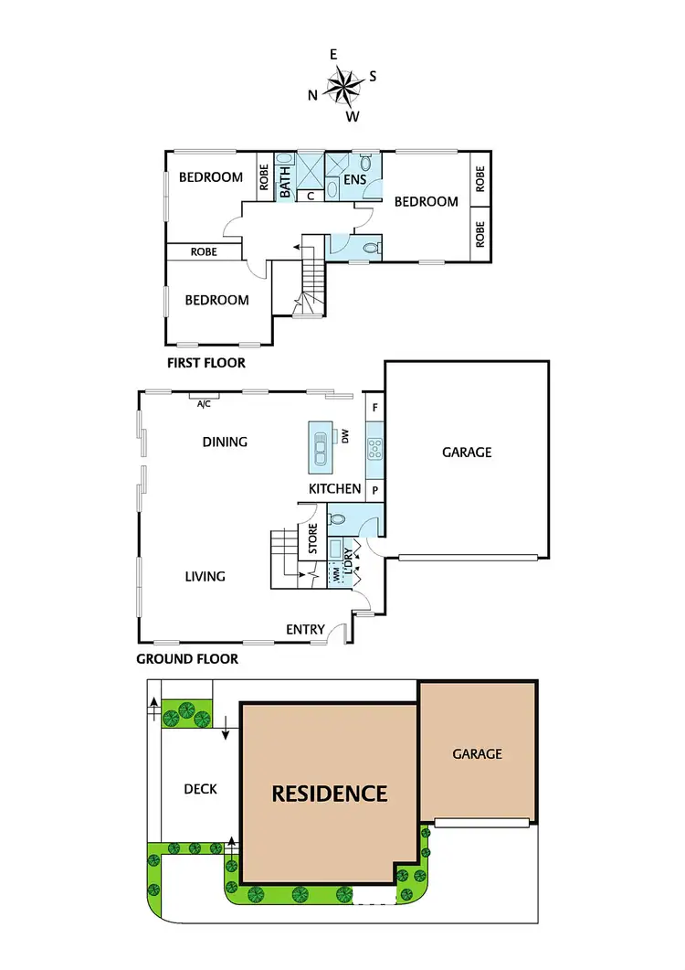 Floorplan of Homely townhouse listing, 2/15 Cecil Street, Eltham VIC 3095