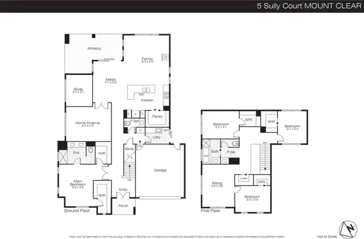 Floorplan of Homely house listing, 5 Sully Court, Mount Clear VIC 3350