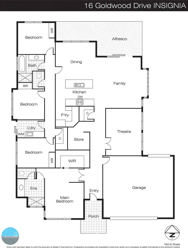 Floorplan of Homely house listing, 16 Goldwood Drive, Alfredton VIC 3350