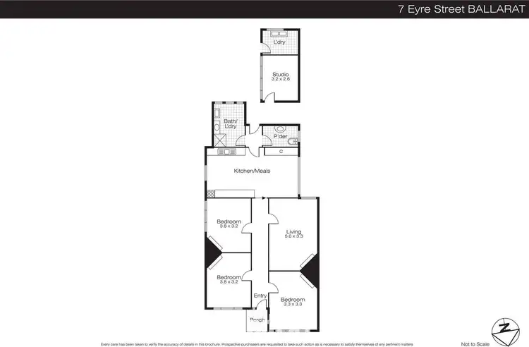 Floorplan of Homely house listing, 7 Eyre Street, Ballarat Central VIC 3350