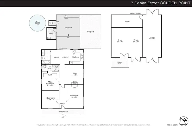 Floorplan of Homely house listing, 7 Peake Street, Golden Point VIC 3350