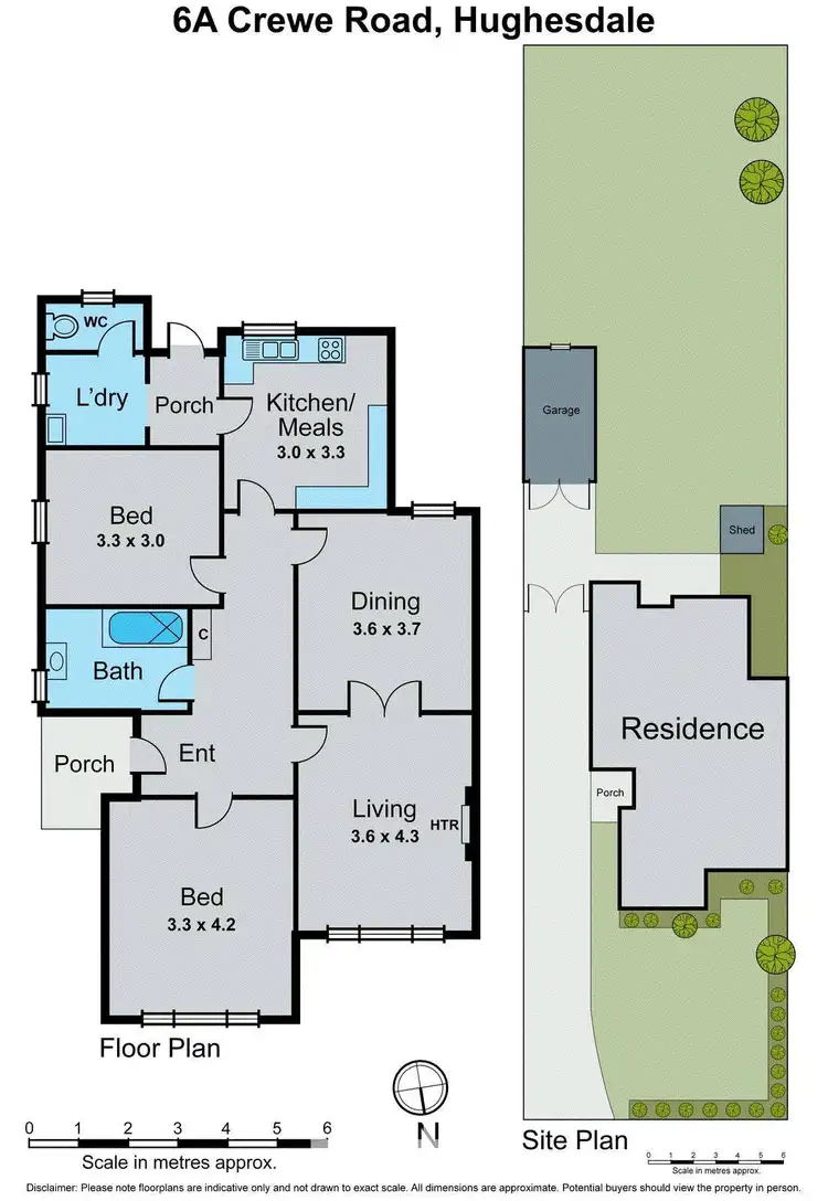Floorplan of Homely house listing, 6A Crewe Road, Hughesdale VIC 3166